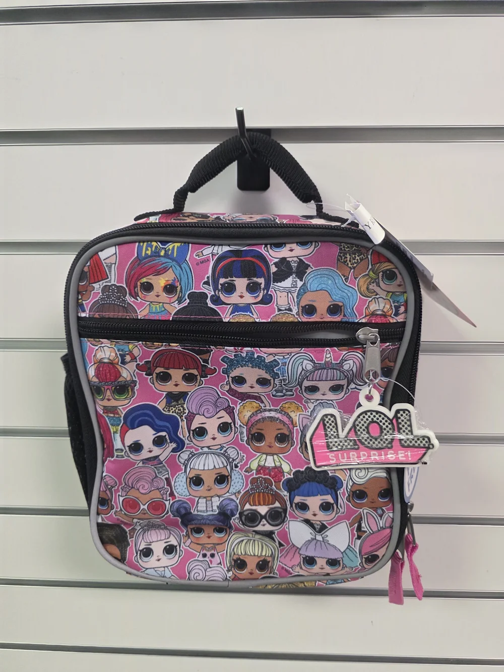 L.O.L. Surprise! Pink Character Print Lunch Box with Logo Charm
